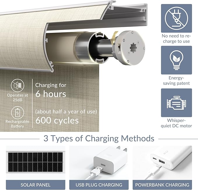 Boolegon Motorized Roller Blinds