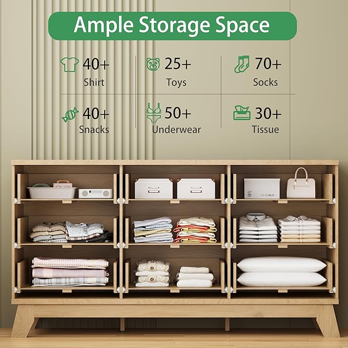 Fluted Dresser for Bedroom