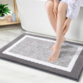 OLANLY Bathroom Rugs 30x20, Extra Soft and Absorbent Microfiber Bath Mat, Non-Slip, Machine Washable, Quick Dry Shaggy Bath Carpet, Suitable for Bathroom Floor, Tub, Shower (Medium, Charcoal)