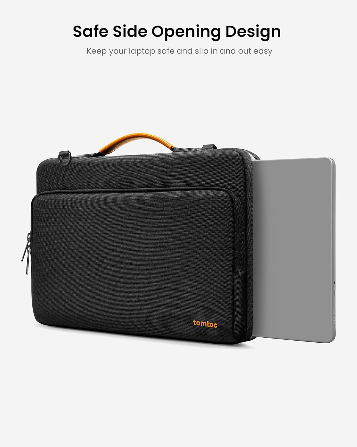tomtoc 360 Protective Laptop Shoulder Bag for 15.6 Inch Lenovo IdeaPad Gaming 3, Acer Nitro 5 Gaming Laptop, ASUS 15.6-16 Inch ASUS Strix G16/G15, Dell XPS 17, Water-Resistant Accessory Carrying Case