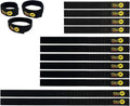 Quick-Straps by Wrap-It Storage - Assorted 12-Pack Black - Hook and Loop Hose and Cable Organizers