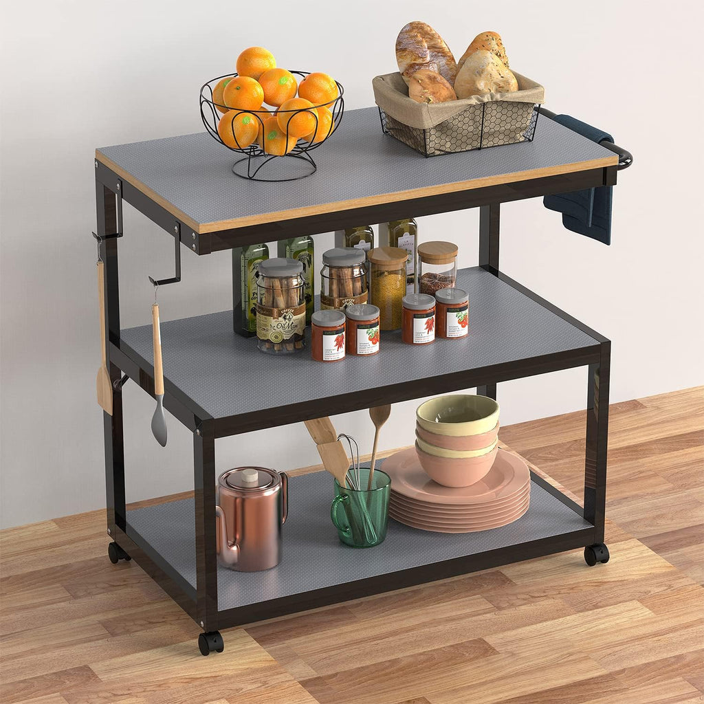 Shelf Liners for Kitchen Cabinets Refrigerator Liners Waterproof Kitchen Cupboard Liner Non-Slip Drawer Mats EVA Material Non Adhesive Fridge Mats for Shelves - Gray 23.6 x 78.7 Inches