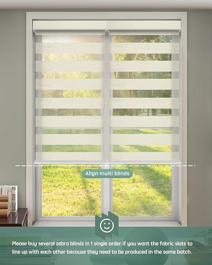 Yoolax Motorized Zebra Blinds Compatible