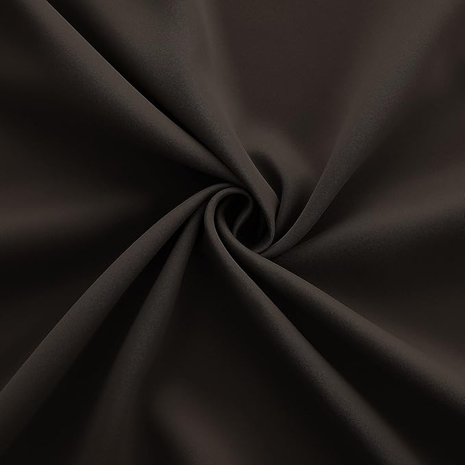 96 Inch Long Dark Brown Living Room Curtains