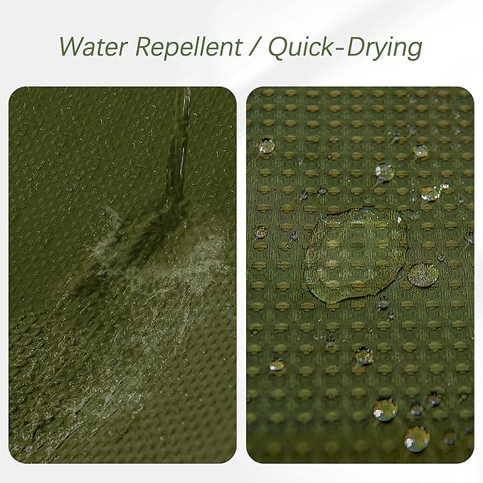 PANGSINNE Stall Shower Curtain 36 x 72 Inches, Heavy Duty Fabric Hotel Quality Waffle Textured 256GSM Army Green Shower Curtain