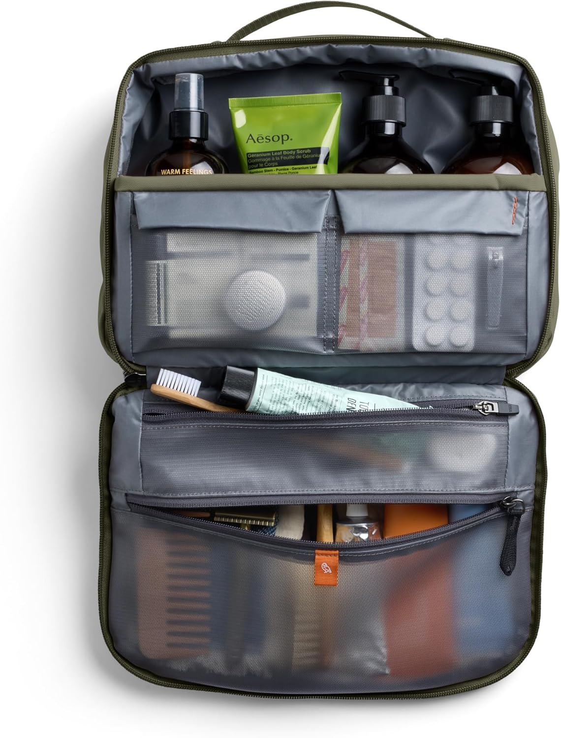 Bellroy Hanging Toiletry Kit Plus (8 Liter Travel Hanging Toiletry Bag) - SeaKelp