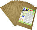 S&X Bird Cage Liners 16 x 10in, 12-Pack, Disposable Gravel Paper Sheets | Thick, flat gravel paper eases cage cleanup – gritty surface helps trim claws & beaks – pre-cut to fit common cage trays