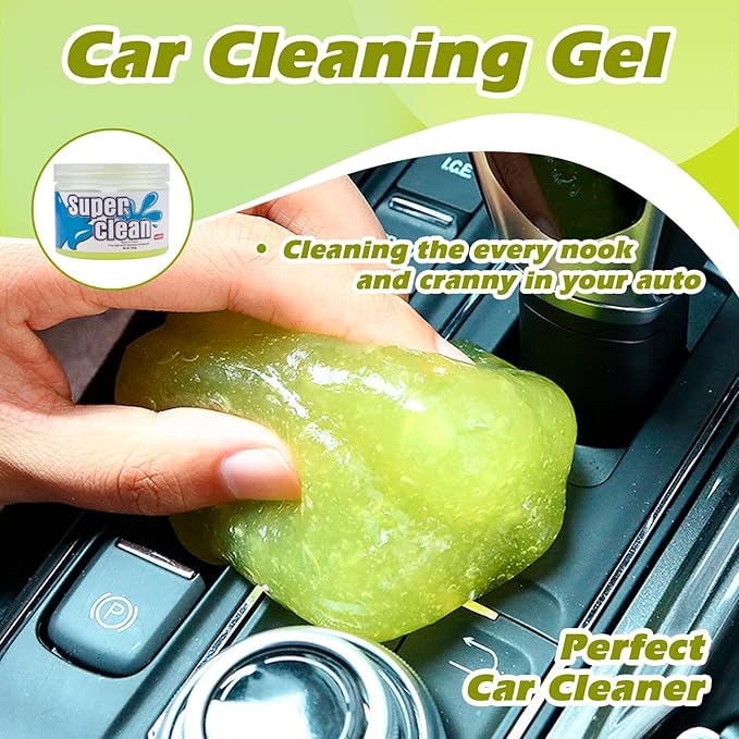 x xotic tech Car Cleaning Gel for Car Detailing Putty Interior Cleaner Slime Reusable Auto Detail Tools Supplies Accessories Valentines Day Gifts for Him Her Men Women Stocking Stuffers Yellow 2 Pack