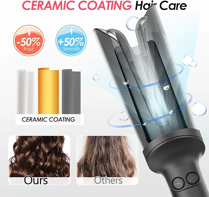 LA MAESII Automatic Rotating Curling Iron, Hair Curler