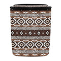 Southwestern Aztec Tribal Car Trash Can with Adjustable Straps Foldable Car Trash Bag Bin Auto Garbage Bag Multipurpose Storage Box for Vehicle Travel Camping Picnicing