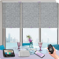 Graywind Motorized Solar Shades Light Filtering Mesh Shade Compatible