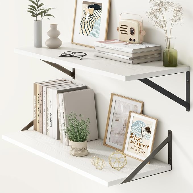 12 Inch Deep Floating Shelves, 30W x 12D Wall Shelves