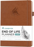 Clever Fox End of Life Planner – Final Arrangements Organizer for Beneficiary, Will Preparation, Last Wishes & Funeral Planning, A4 (Brown)