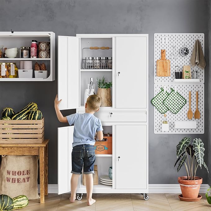 MIIIKO Metal Storage Cabinet