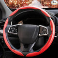 3 Pcs Carbon Fiber Car Steering Wheel Cover, Anti-Skid & Scratch-Proof,Segmented, Butterfly Thin Steering Wheel Cover Men/Women Universal Fit 14.5"-16" Wheel Covers for Cars/Truck/SUV