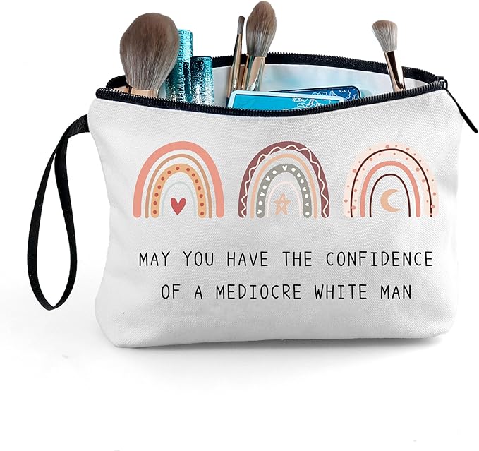 Inspirational Thoughtful Quirky Gifts for Her,Intersectional Feminism,Feminist Makeup Bag,Women Gift Ideas,Small Cosmetic Bag