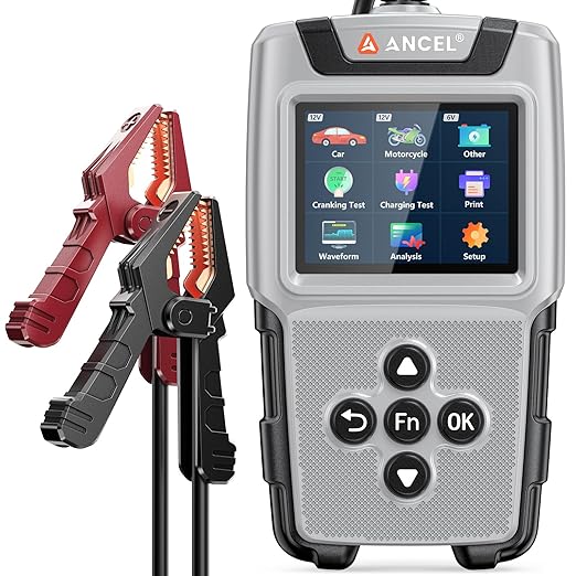 ANCEL BA101 Plus Car Battery Tester 6V 12V Load Tester, 20-2000 CCA Digital