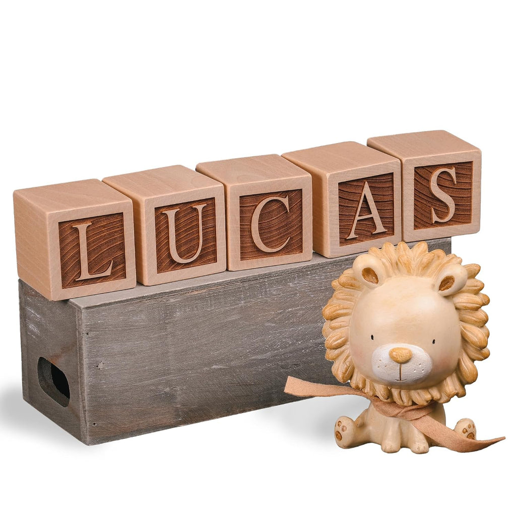 Personalized Nursery Name Block Letters - Custom Wooden Name Blocks for Vintage Nursery Decor/Custom Gift new mom boy Girl new mom Baby Shower