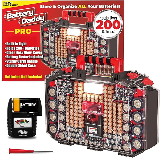 Ontel Battery Daddy Storage & Organizer Case