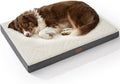 Bedsure Dog Beds Large Sized Dog - Comfy Flat Pet Beds with Removable Washable Cover, Orthopedic Egg Crate Foam Puppy Mat, Suitable for Pet Up to 65 lbs