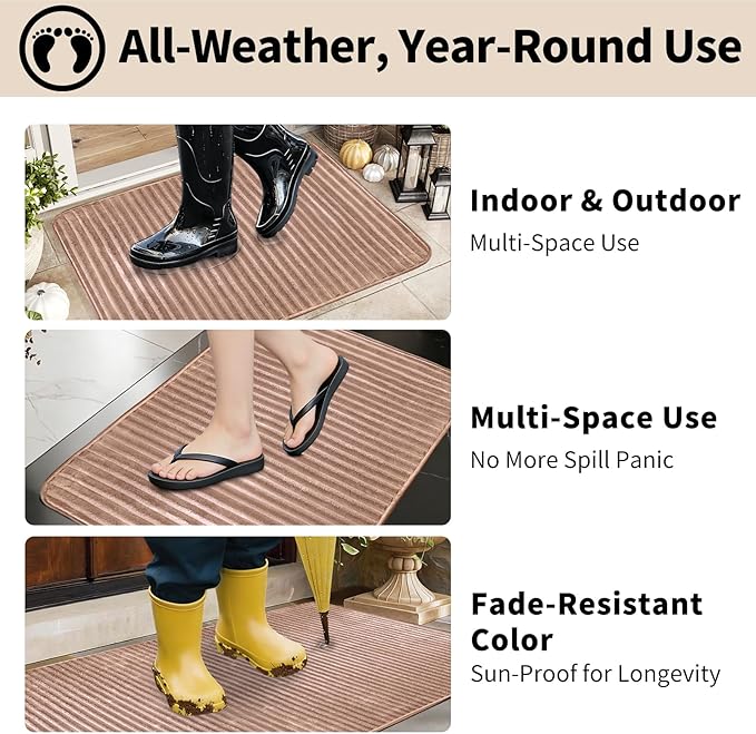 Dog Crate Mat, 2 Pack 36"×48" Flannel Washable Pet Mat for Dogs and Cats, Non-Slip Pet Pad for Kennel Training, Absorbs Urine and Waterproof Pad for Sofa Bed Crate Kennel Car Seat Floor（Khaki）