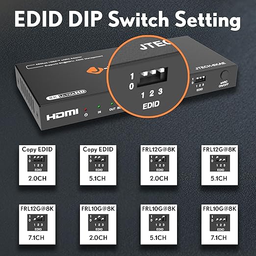 J-Tech Digital 8K HDMI Audio Extractor
