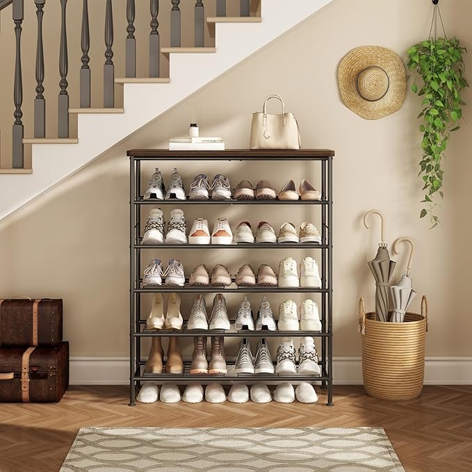 SUOERNUO Shoe Rack Organizer 6 Tier