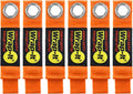 Heavy-Duty Wrap-It Storage Straps - 7-inch (6-Pack) Blaze Orange - Garage Organizer and Appliance Cord Holder for Home Storage Essentials