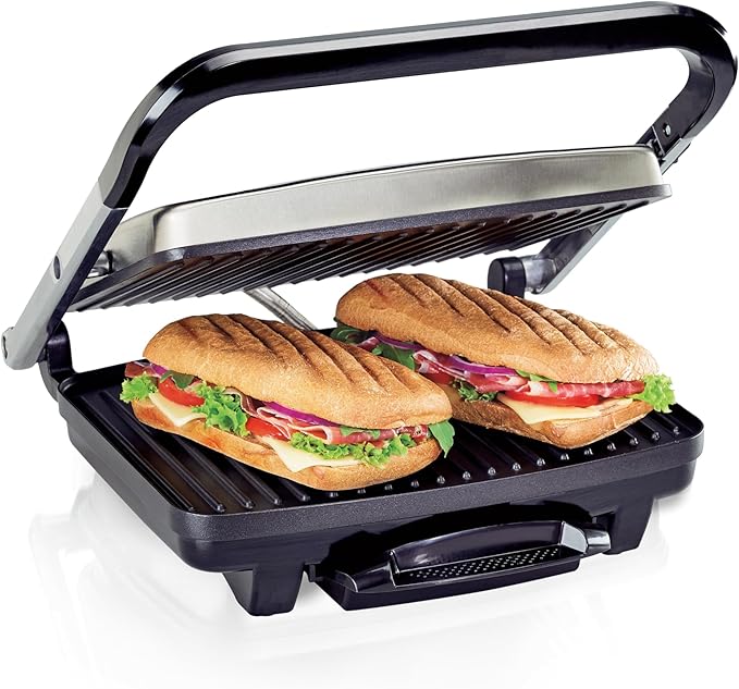Hamilton Beach Panini Press, Sandwich Maker & Electric Indoor Grill, Upright