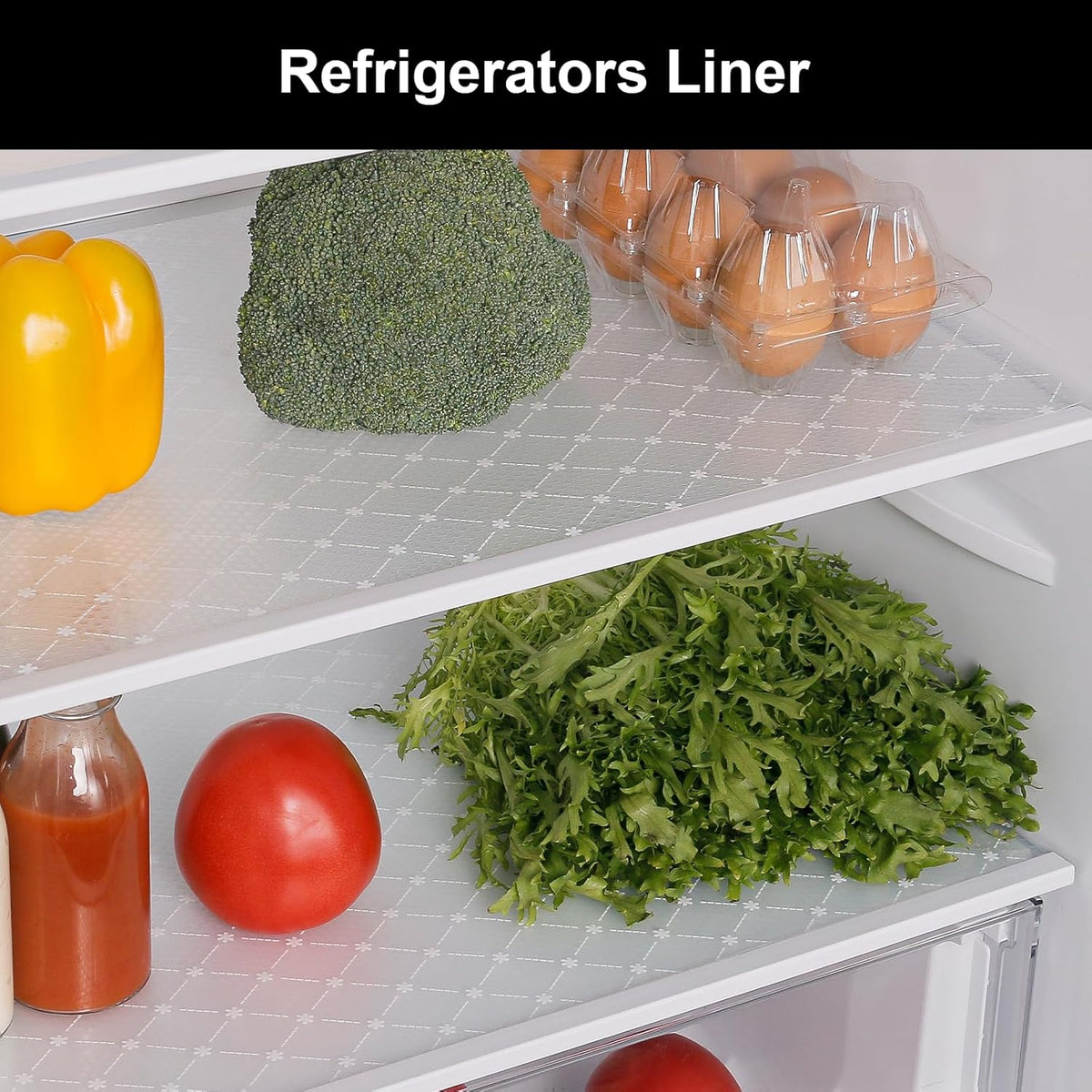 Cooyes Shelf Liner – Premium Non-Adhesive Cabinet & Drawer Liner for Kitchen – Waterproof Shelf Paper with Modern Pattern – Durable EVA Cabinet Mat – Easy to Cut