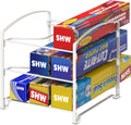 Simple Houseware Kitchen Wrap Organizer Rack, White