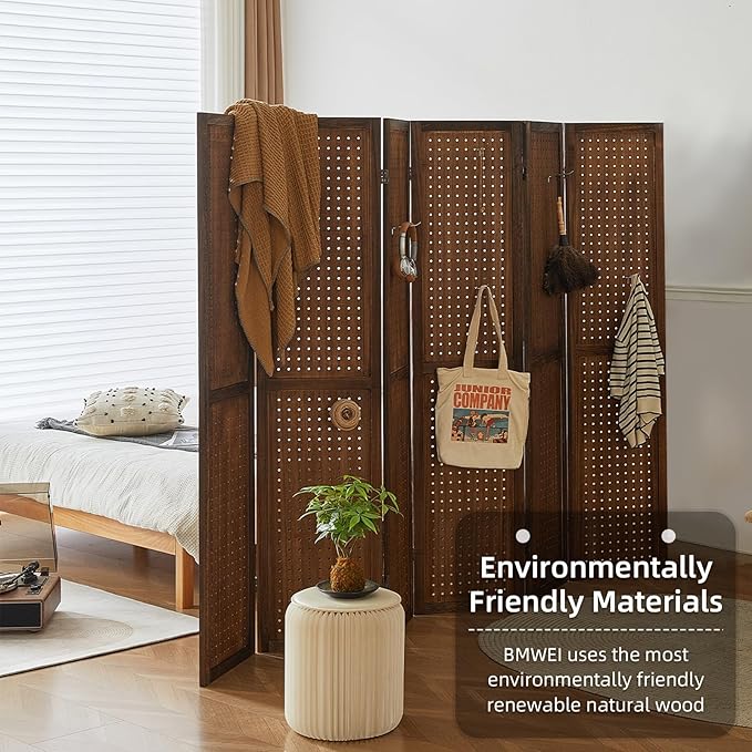 Asnefeli 6 Panel Pegboard Display
