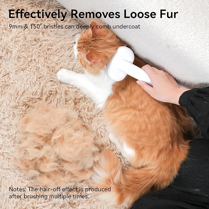 Aumuca Cat Brush for Shedding, Cat Brushes for Indoor Cats, Cat Brush for Long or Short Haired Cats, Cat Grooming Brush Cat Comb for Kitten Rabbit Massage Removes Loose Fur