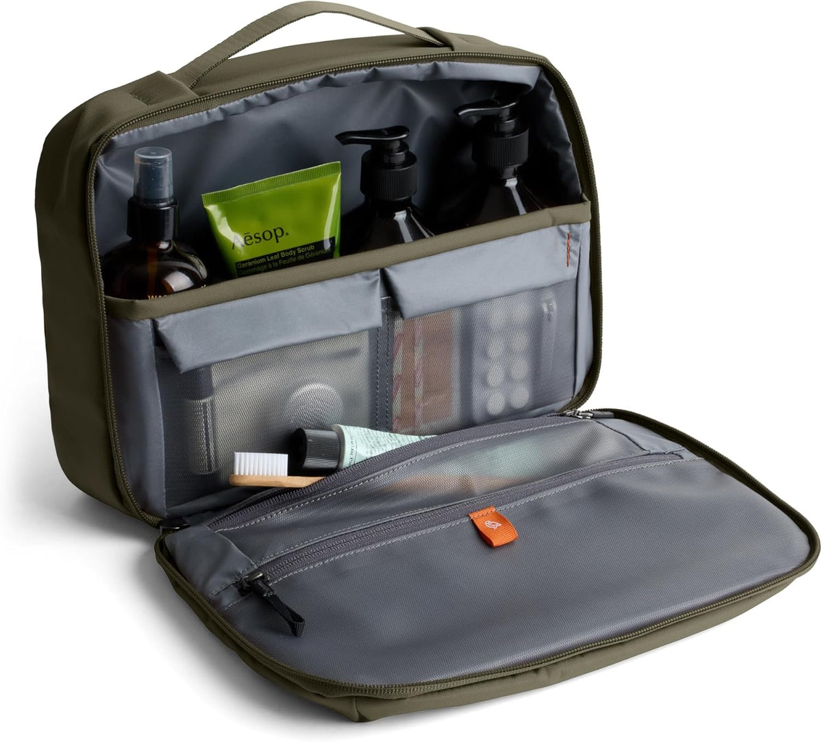 Bellroy Hanging Toiletry Kit Plus (8 Liter Travel Hanging Toiletry Bag) - SeaKelp
