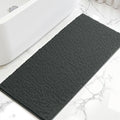 SUBRTEX Bathroom Rugs, 24" x 60" Chenille Bath Rug Soft Short Plush Bath Mat Soft Shower Mat Water Absorbent Shower Mat Quick Dry Machine Washable, Gray