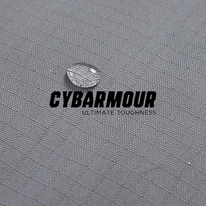 PELZIN Cybarmour Chew Proof Dog Bed - Orthopedic Indestructible Dog Crate Pad - Outdoor Waterproof Kennel Mat for Aggressive Chewers - Large Breeds & Fits 36-Inch Crate - 35"x22", Limestone