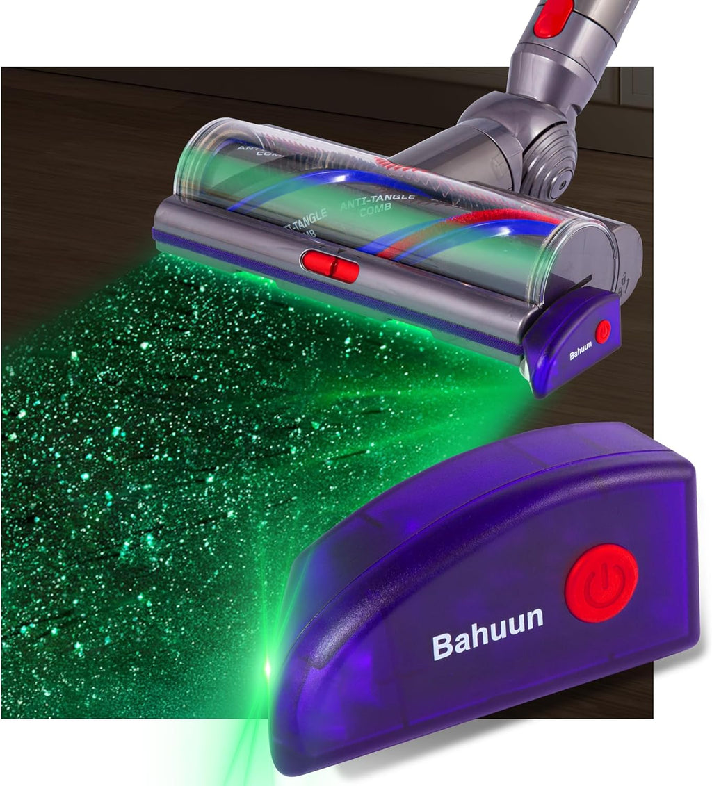 Vacuum Cleaner Dust Display LED, Compatible with Dyson & All Vacuum Cleaners,Reveal Microscopic Dust & Illuminate Invisible Pet,Cat,Dog Fur,Vacuum Accessories Upgrade Vacuum Attachment (Purple)