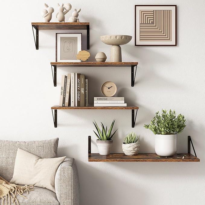 Deep Floating Shelves for Wall, 10 Inch Deep Floating Shelf