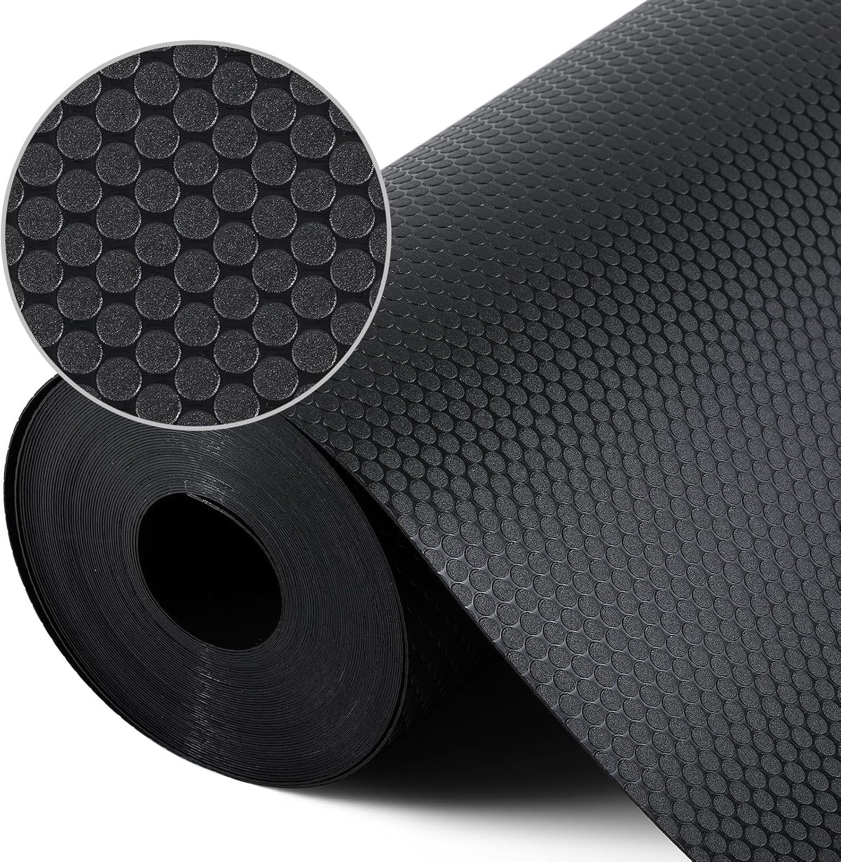 Black Shelf Liners for Kitchen Cabinets Non Adhesive Drawer Liner for Bathroom Waterproof Refrigerator Liners for Shelves Fridge Plastic Mats Cabinet Cupboard Liner 17.5 x 78.7 Inches