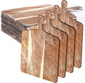 Patelai 12 Packs Wooden Cutting Board Set with Handles Large Kitchen Serving Plain Chopping Board Bulk Gifts for Mom for Vegetables Meat Pizza Cheese Fruit Bread(Acacia Wood,17 x 13 Inch)