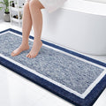 OLANLY Bathroom Rugs 59x24, Extra Soft and Absorbent Microfiber Bath Mat, Non-Slip, Machine Washable, Quick Dry Shaggy Bath Carpet, Suitable for Bathroom Floor, Tub, Shower (Long, Navy)