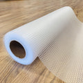 EVALAND Shelf Liners for Kitchen Cabinets Non-Adhesive 17.7" x 33 FT Clear Drawer Liner Non Slip, Washable Cabinet Liner, Waterproof Shelf Liners for Cabinets, Refrigerator Bathroom Pantry Cabinet Mat