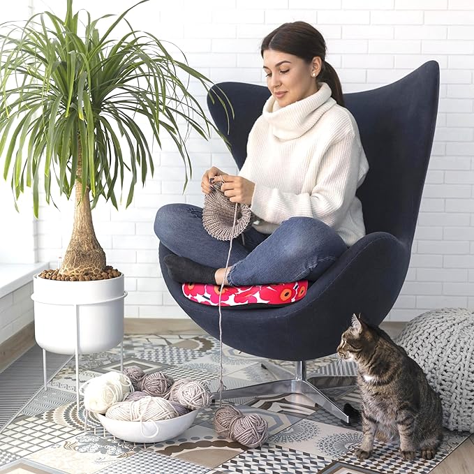 Hemorrhoid Pillows for Sitting Donut Gel Ergonomic Poppy Pillow Seat Cushion for Long Sitting Tailbone Pain After Surgery Relief Office Chair Pillow for Butt Cute Coccyx Driver Postpartum Pregnancy