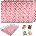 2 PCS Guinea Pig Cage Liner, Reusable Waterproof Guinea Pig Liner, Washable Small Animals Bedding, Super Absorbent Pet Pee Pads Guinea Pig Mats, Rabbit Mats for Cages (48 * 72 inch)