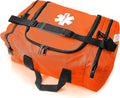 ASA TECHMED Large EMT First Responder Trauma Medical Bag Empty for Home 21x12x9 Inches, Office, School, EMTs, Paramedics, First Responders, Orange