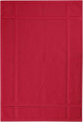 Ample Decor Bath Mats 100% Cotton 24 X 17 Inches, Oeko Tex Certified 1350 GSM Solid Construction Thick & Plush, Super Absorbent for Bathroom Floor, Shower – Christmas Red