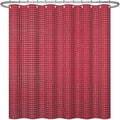 ggaimwf 72x78 Inch Solid Color Shower Curtain for Bathroom Waffle Bath Water Resistant Fabric Curtains Burgundy Modern Thick Shower Stall Curtain with Metal Hooks