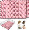 2 PCS Guinea Pig Cage Liner, Reusable Waterproof Guinea Pig Liner, Washable Small Animals Bedding, Super Absorbent Pet Pee Pads Guinea Pig Mats, Rabbit Mats for Cages (36 * 48 inch)