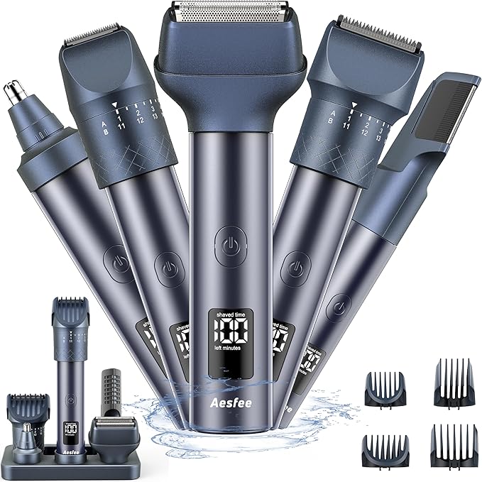 Beard Trimmer for Men, Precision Dial Adjustable 20 Settings, All-in-One