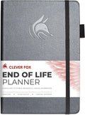 Clever Fox End of Life Planner – Final Arrangements Organizer for Beneficiary, Will Preparation, Last Wishes & Funeral Planning, A5 (Silver Black)